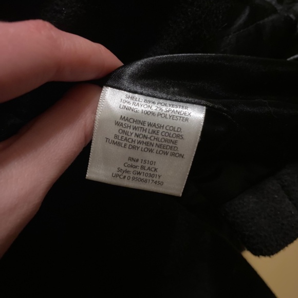 Black George Winter Pea Coat Sz 2X 18W-20W EUC - Picture 5 of 5